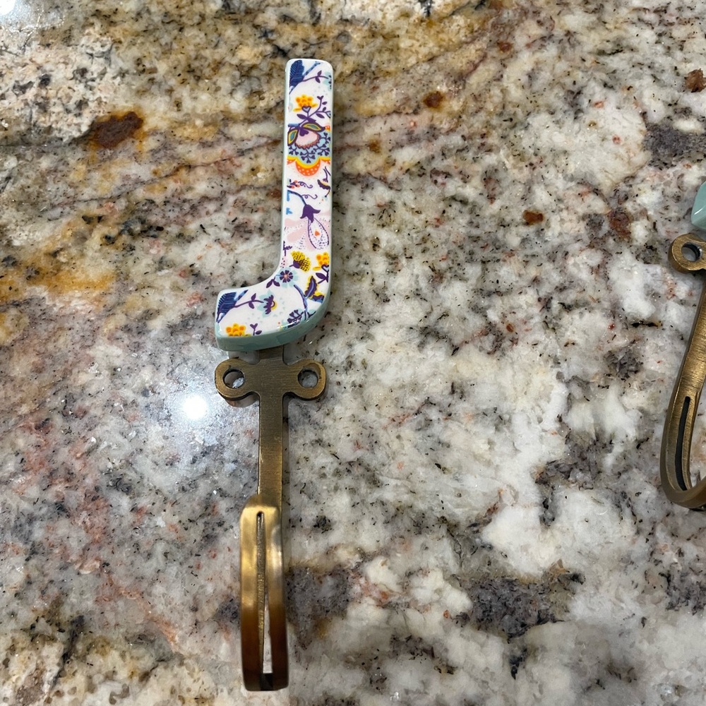 Floral Ceramic Wall Hook